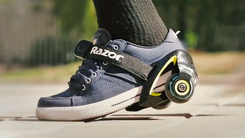 Illustration for article titled Razor's Jetts Turn Any Pair of Shoes Into Rolling Heelys